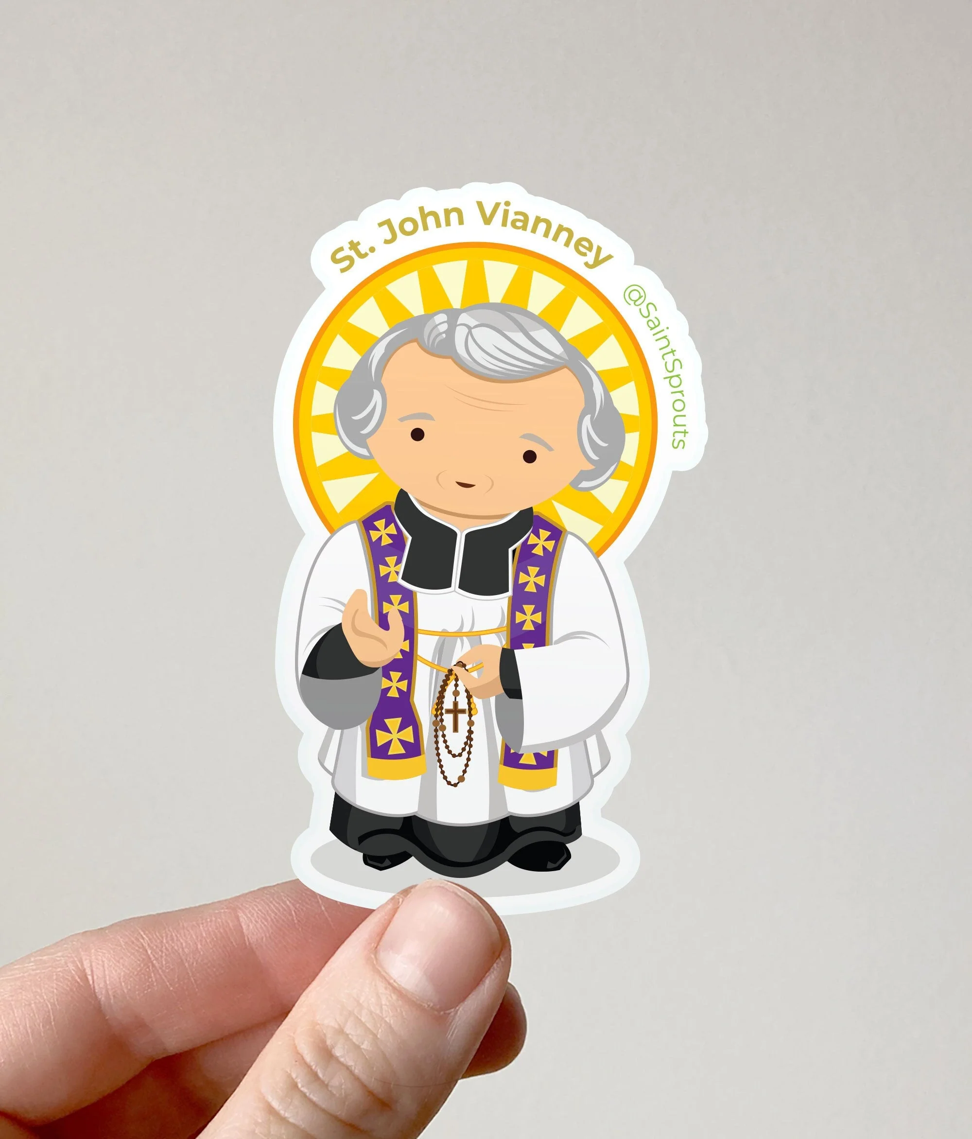 St. John Vianney Magnet - Image 2