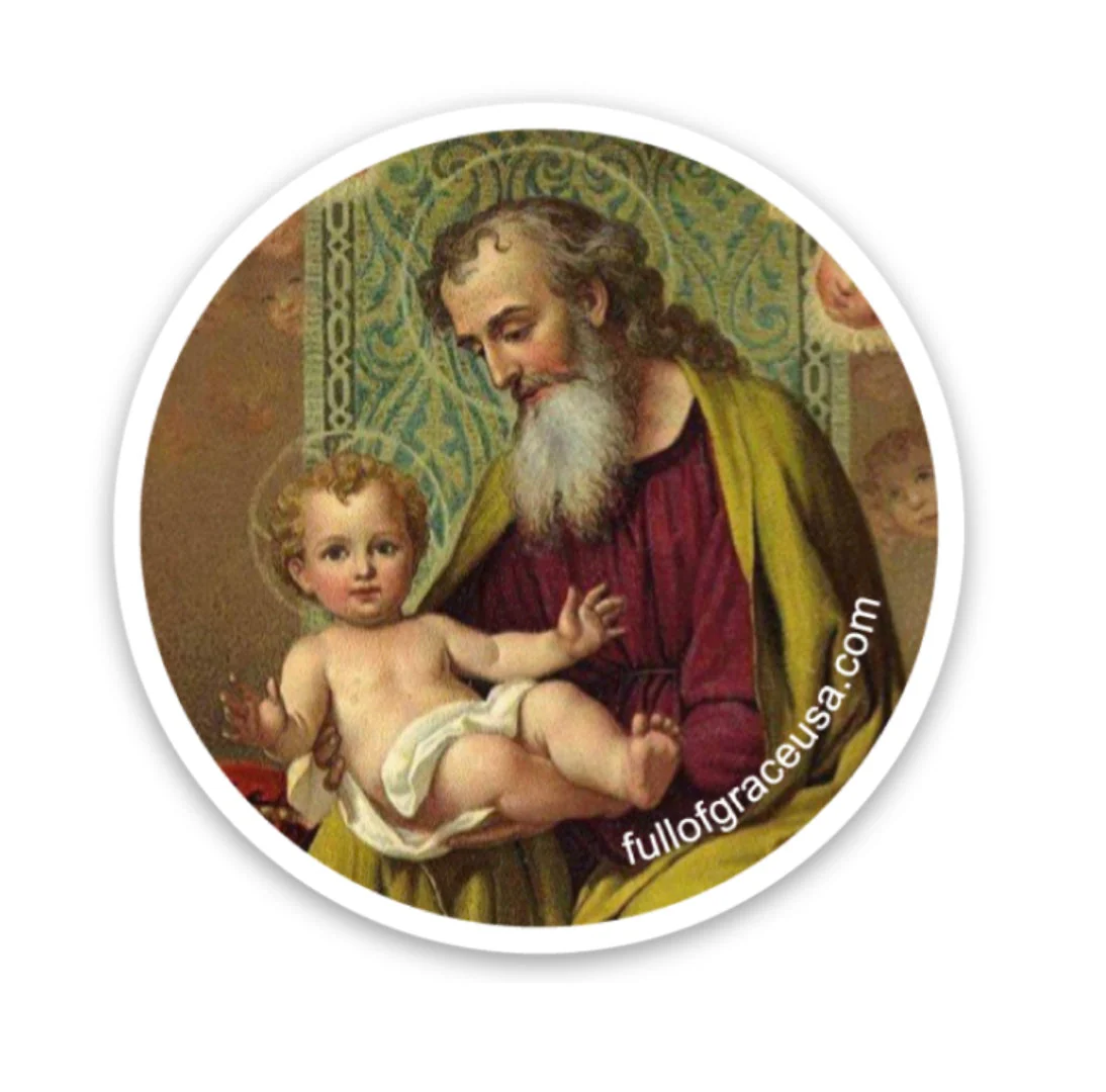 St. Joseph & Jesus Sticker Decal - Image 2