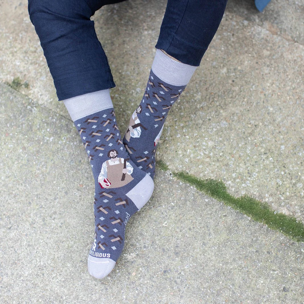 St. Joseph the Worker Adult Socks - Image 5