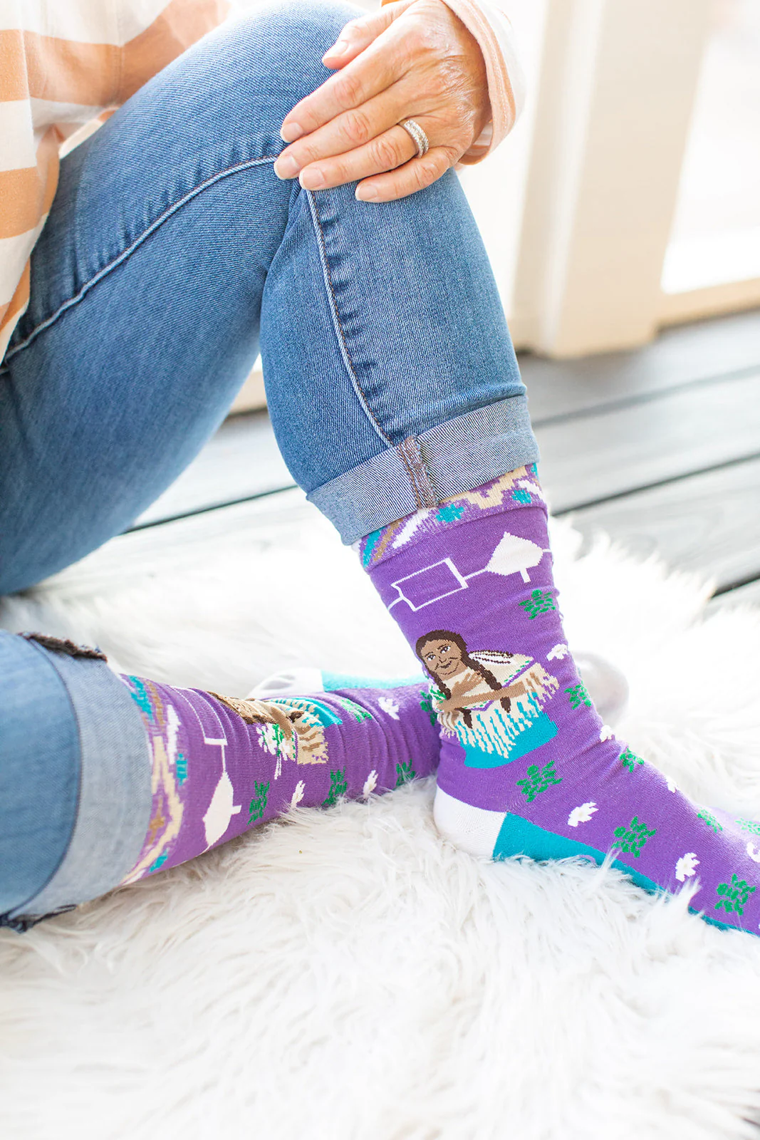 St. Kateri Tekakwitha Adult Socks - Image 7