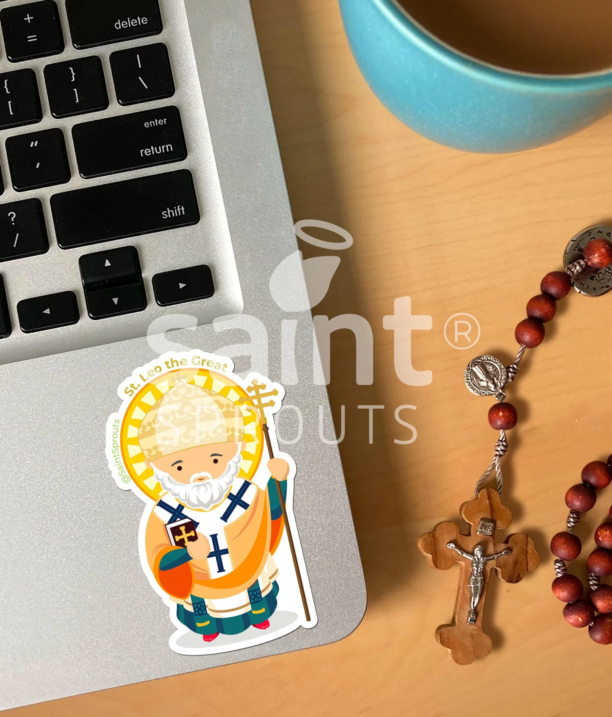 St. Leo the Great Catholic Sticker - Doctor of the Church - Image 2