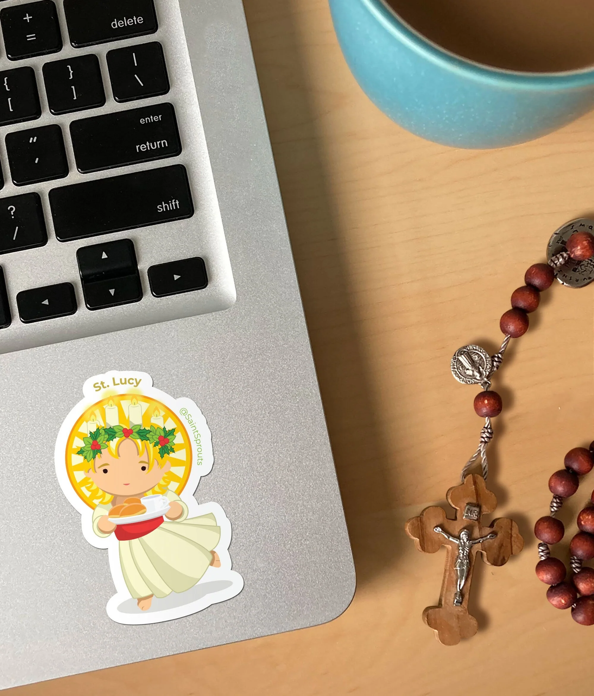 St. Lucy Sticker - Image 2