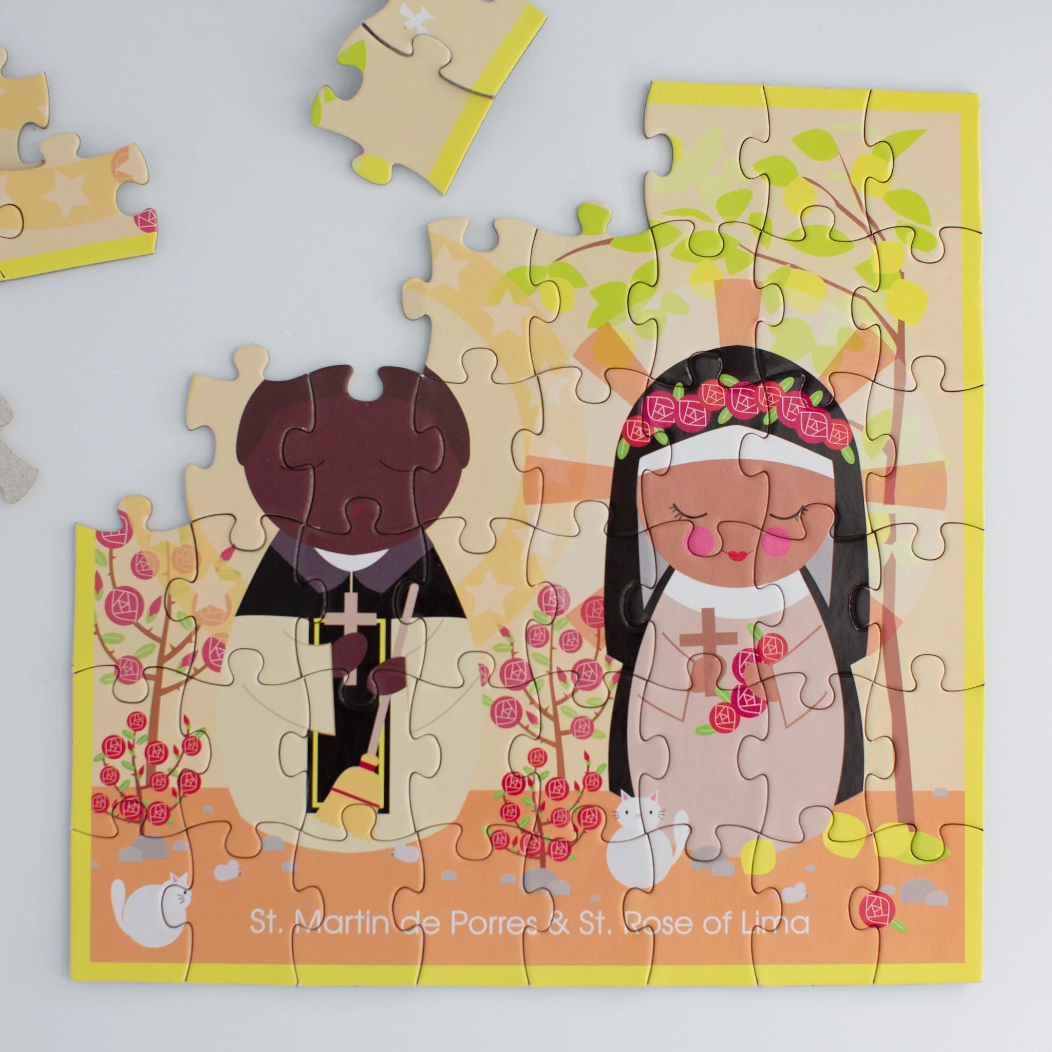 St. Martin de Porres and St. Rose of Lima Mini Puzzle - Image 3