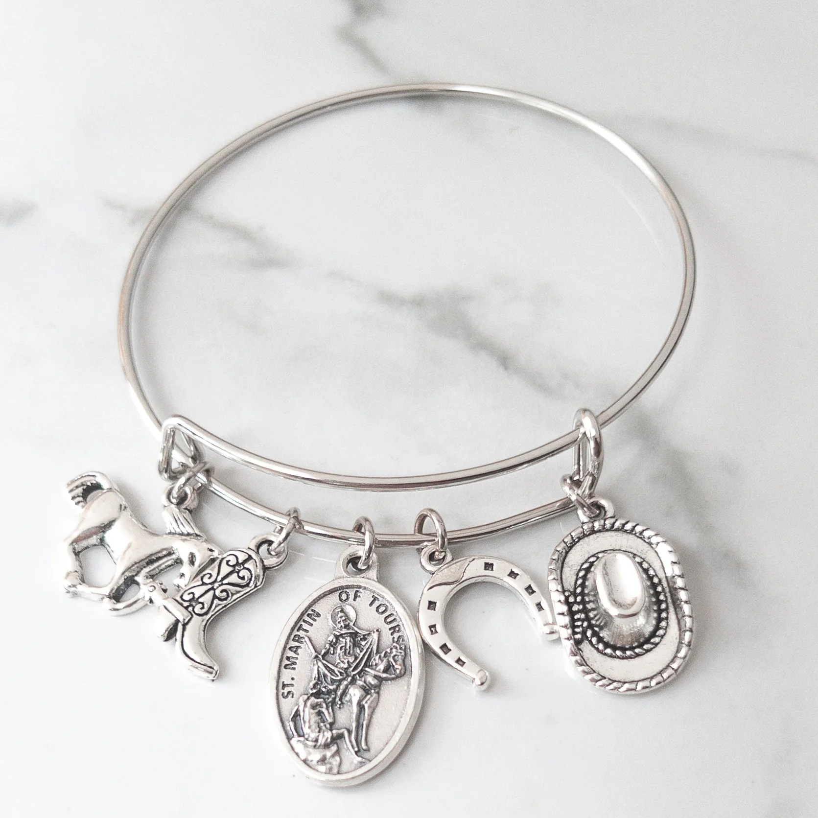 St. Martin of Tours Western Charm Bracelet - Image 4