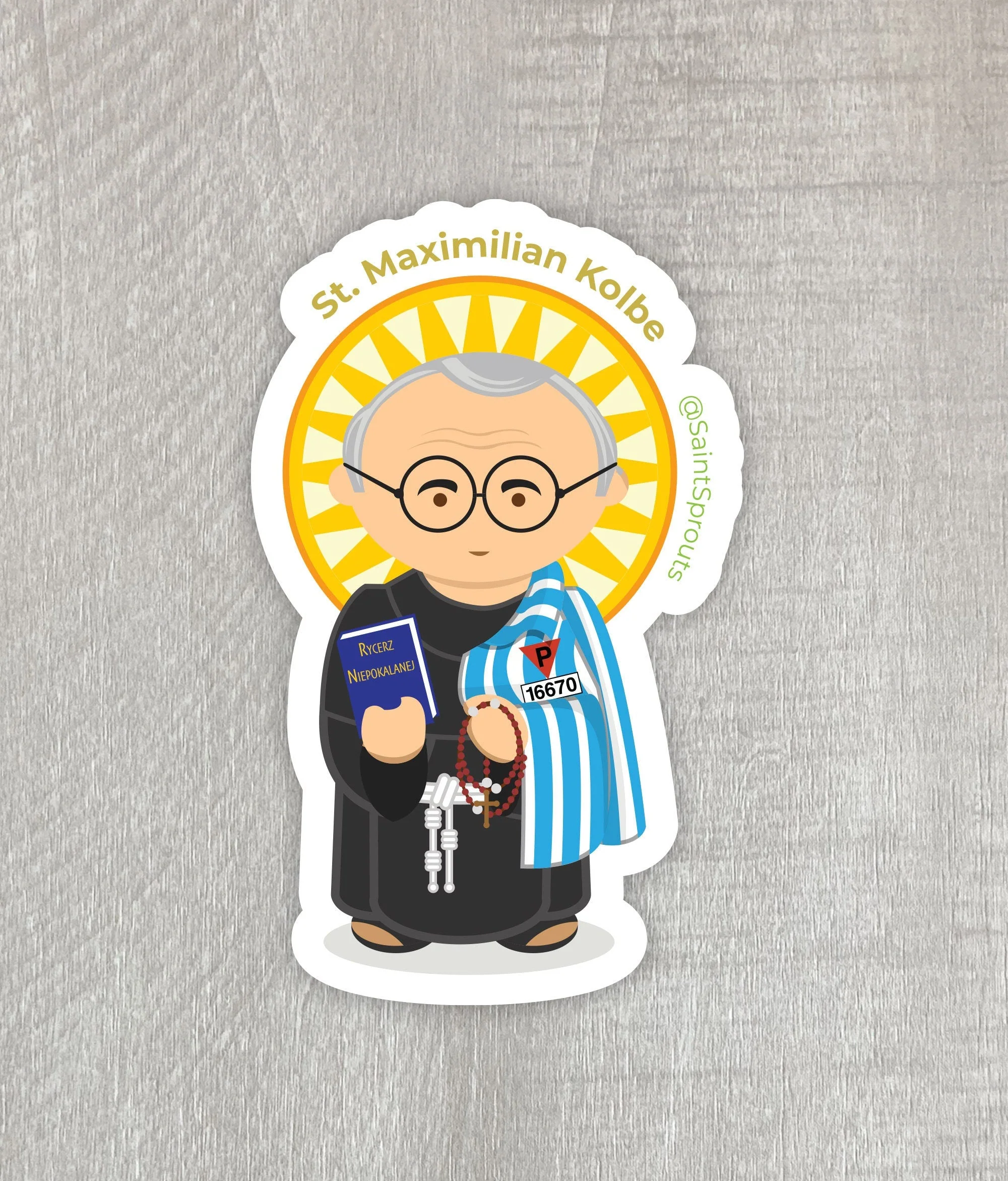 St. Maximilian Kolbe Magnet - Image 3