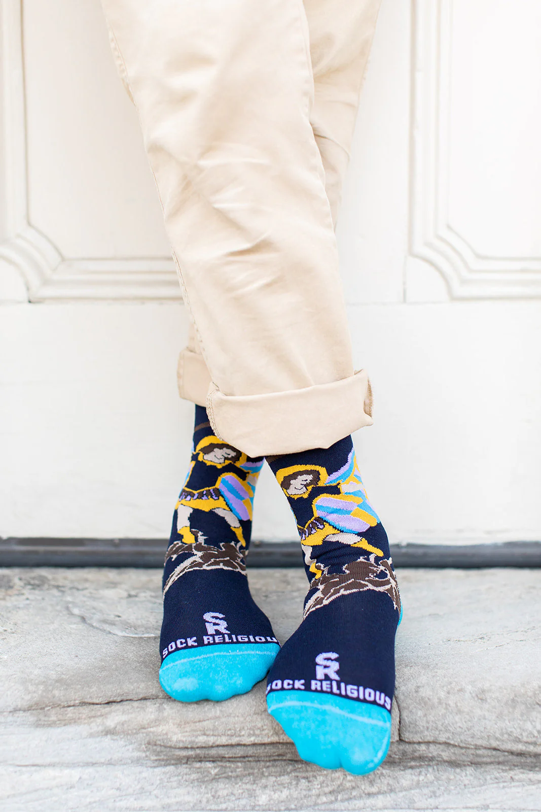 St. Michael Adult XL Socks - Image 2