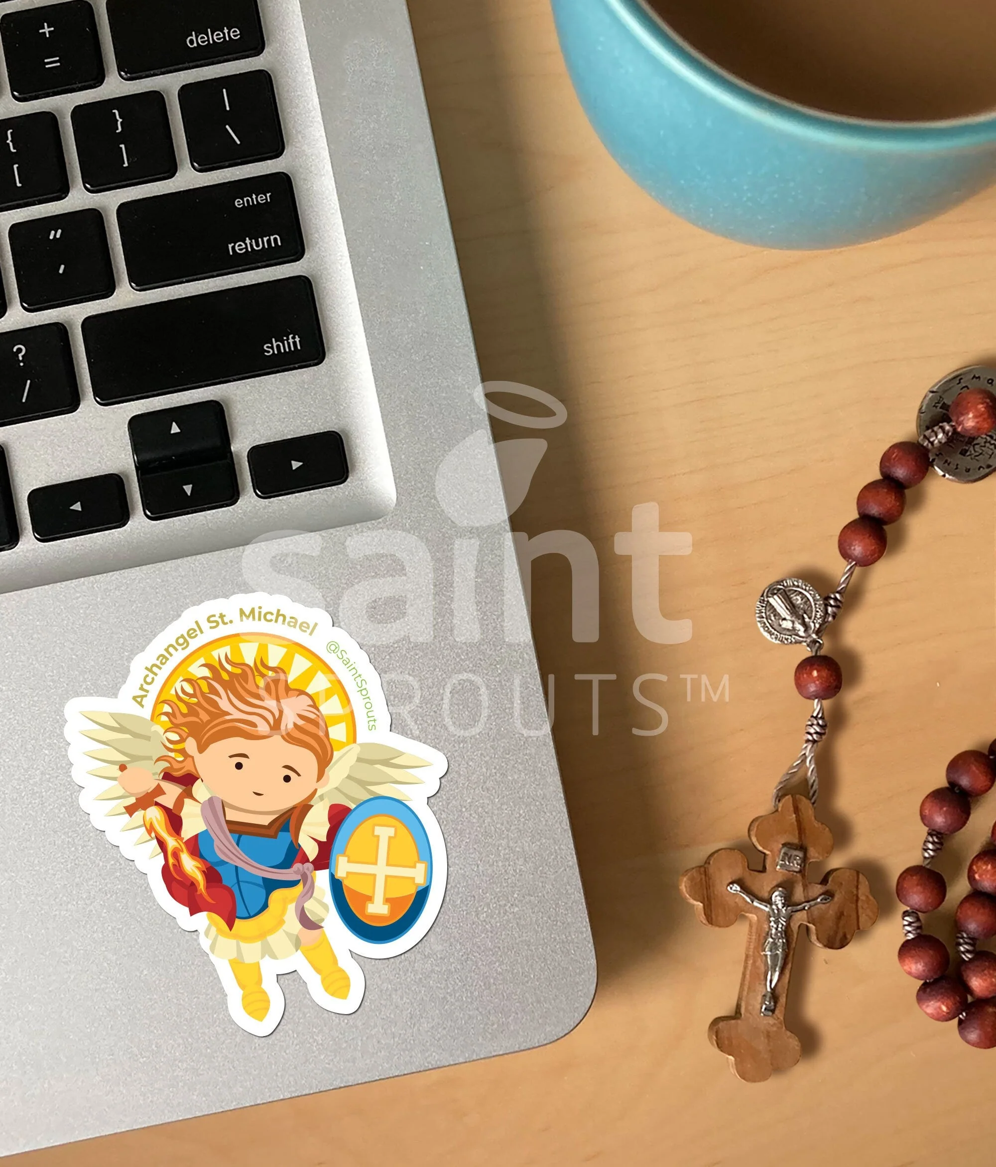 St. Michael the Archangel Sticker - Image 2
