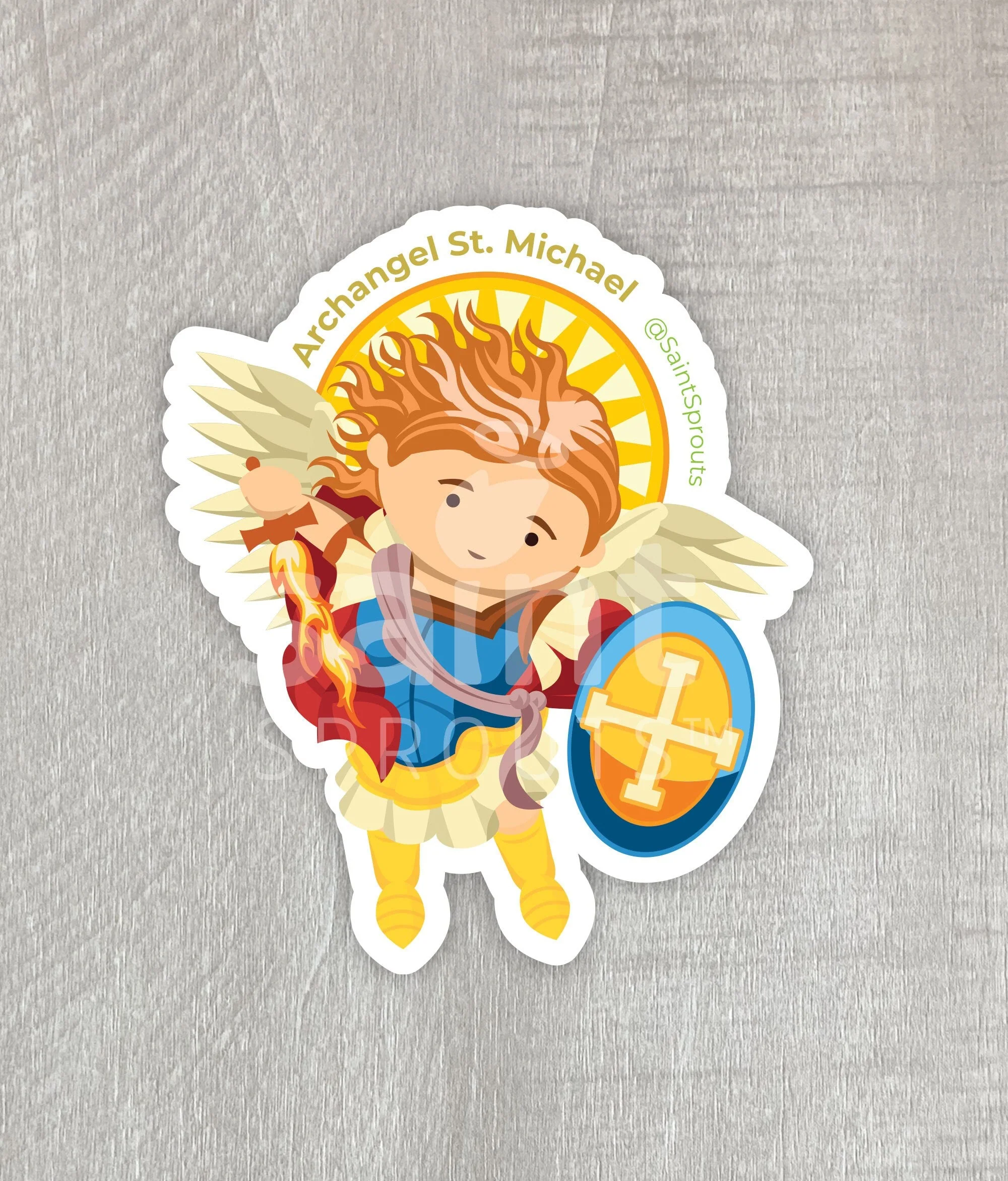 St. Michael the Archangel Sticker - Image 4