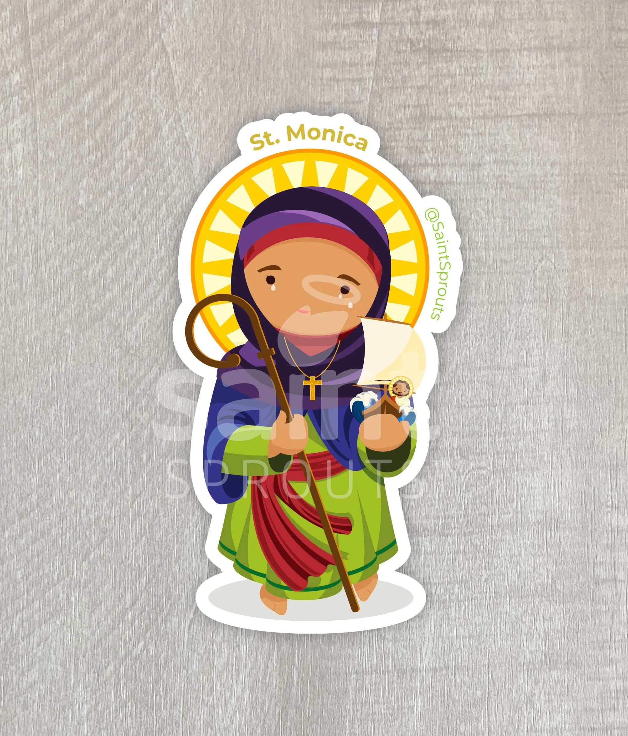 St. Monica Sticker - Image 4