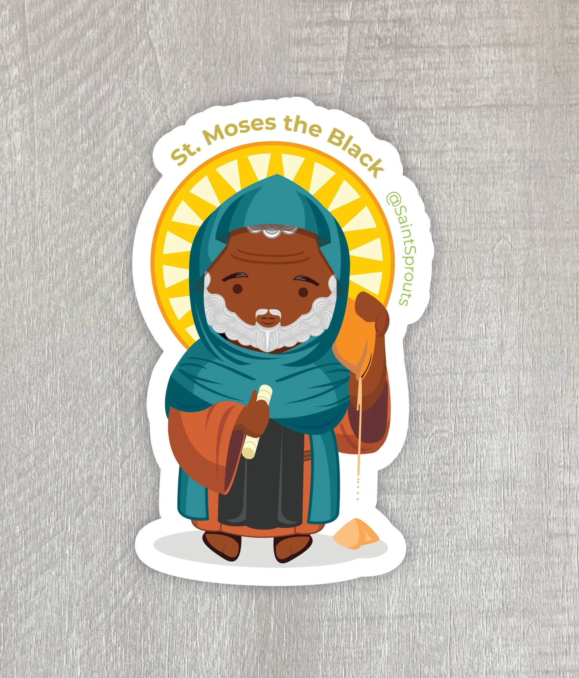 St. Moses the Black Sticker - Image 4