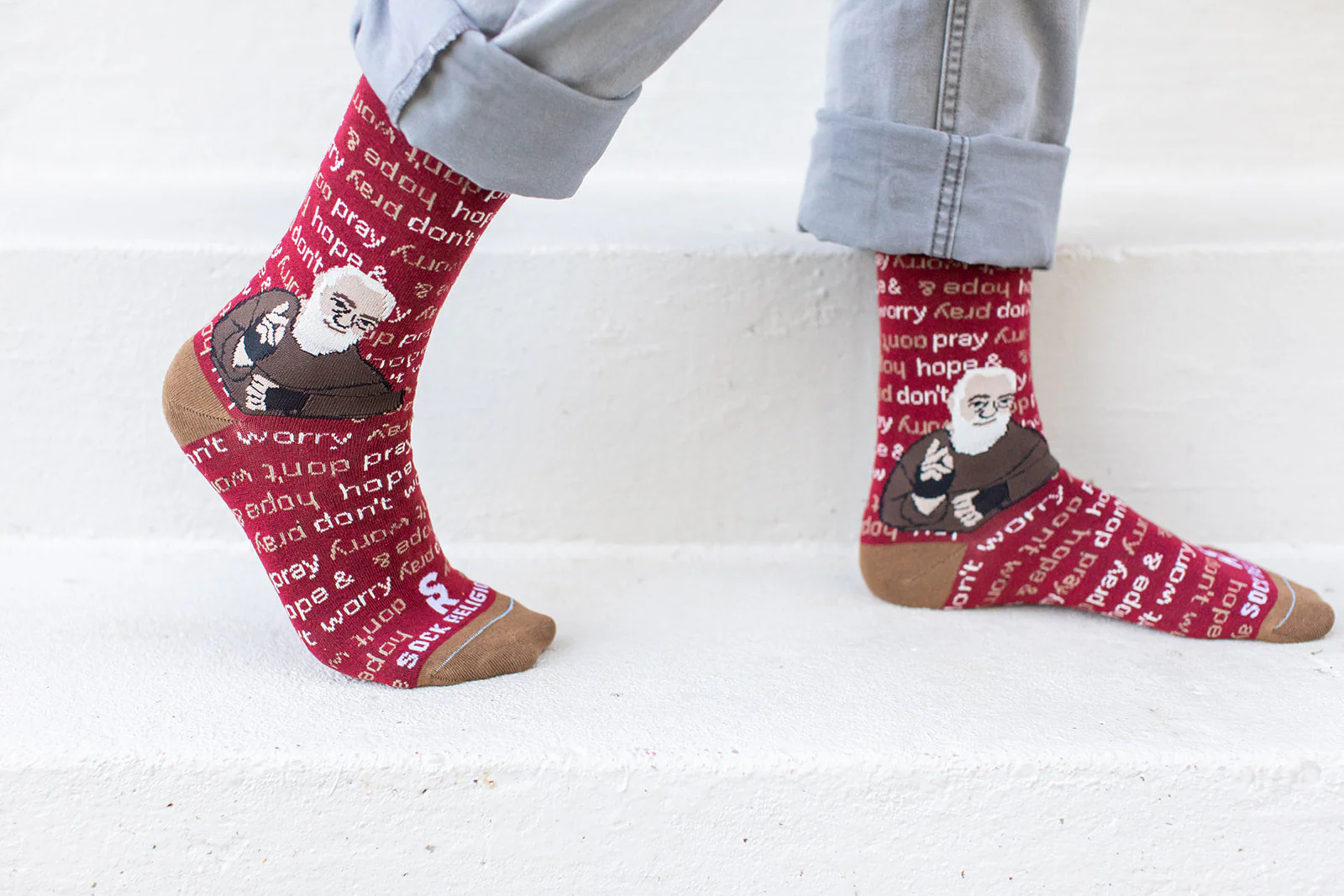 St. Padre Pio Adult Socks - Image 3