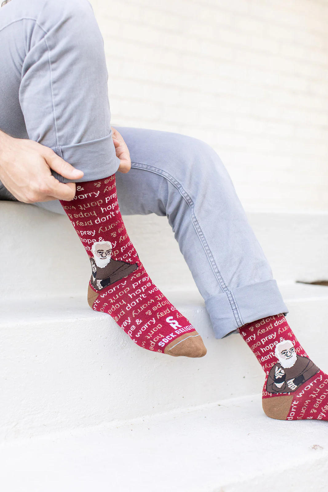 St. Padre Pio Adult Socks - Image 4