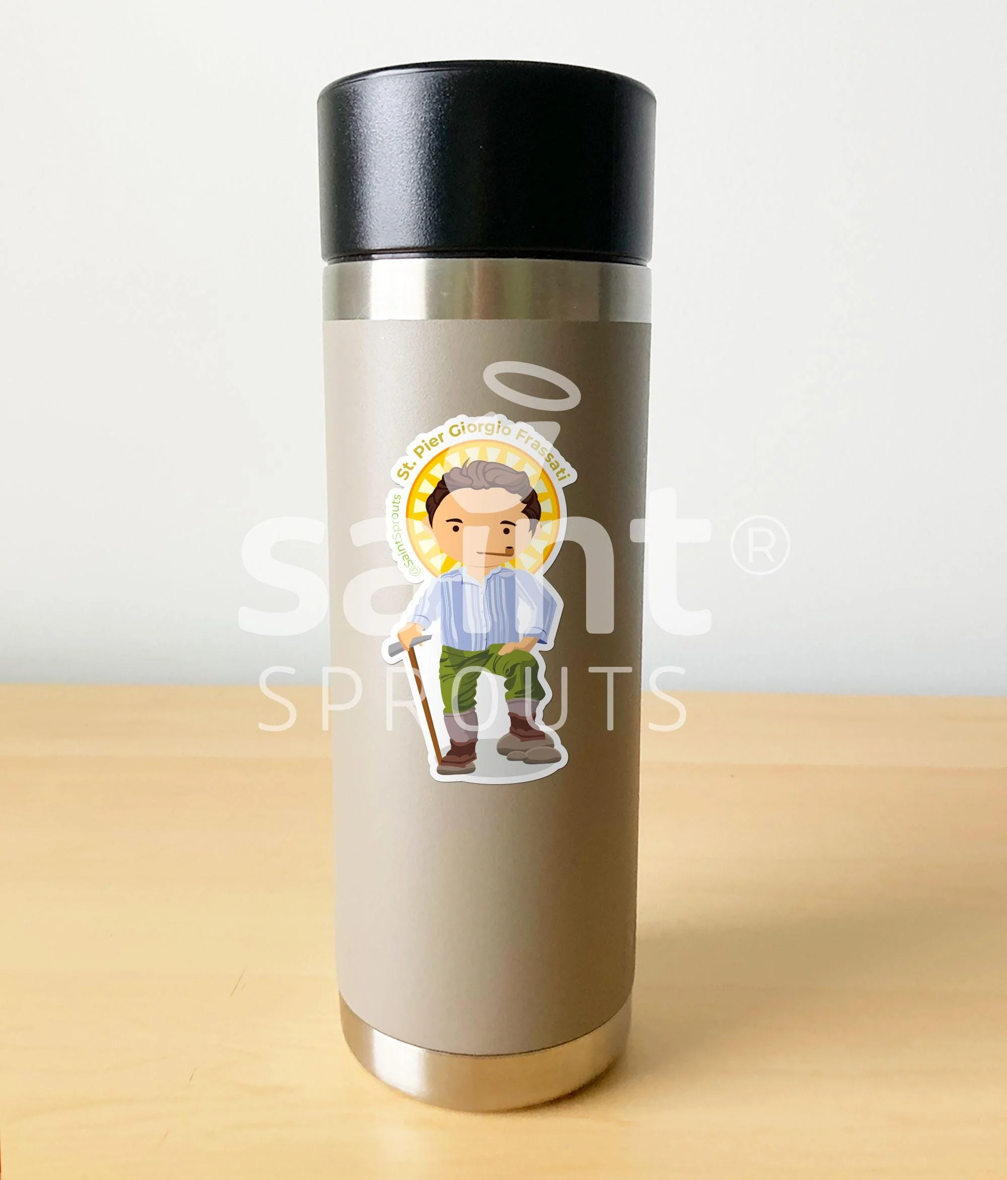 St. Pier Giorgio Frassati Catholic Sticker – “Verso l’Alto” Inspiration for Youth - Image 3