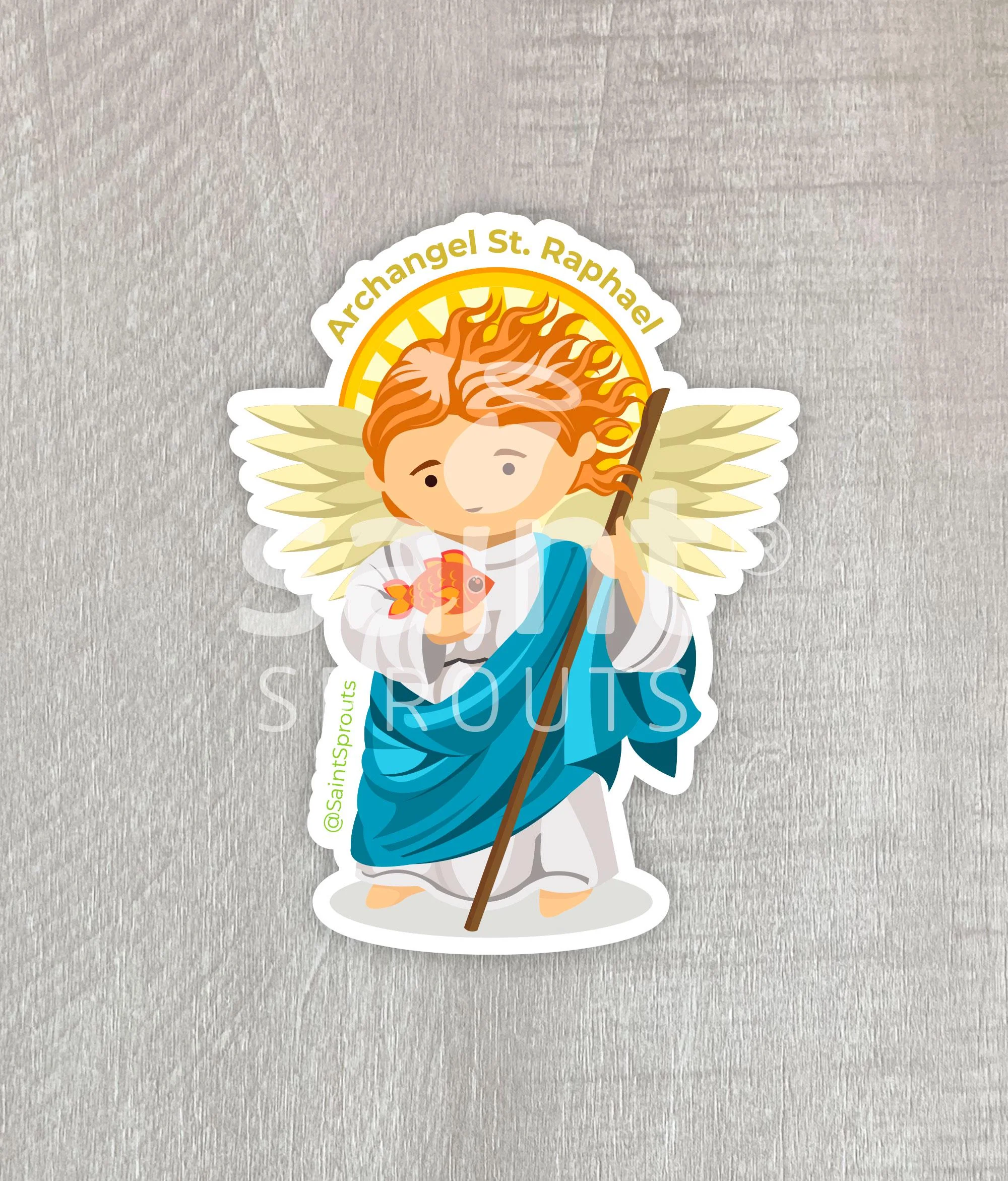 St. Raphael the Archangel Catholic Sticker – Divine Healer and Guide - Image 4