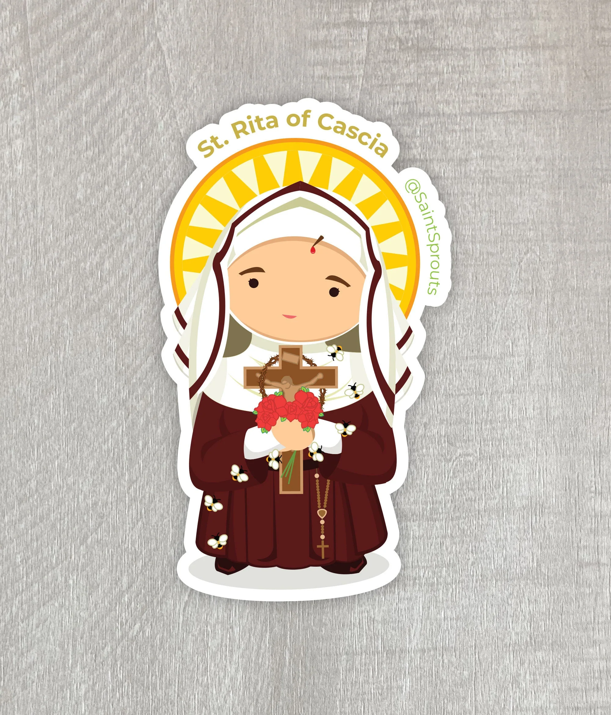 St. Rita of Cascia Magnet - Image 3