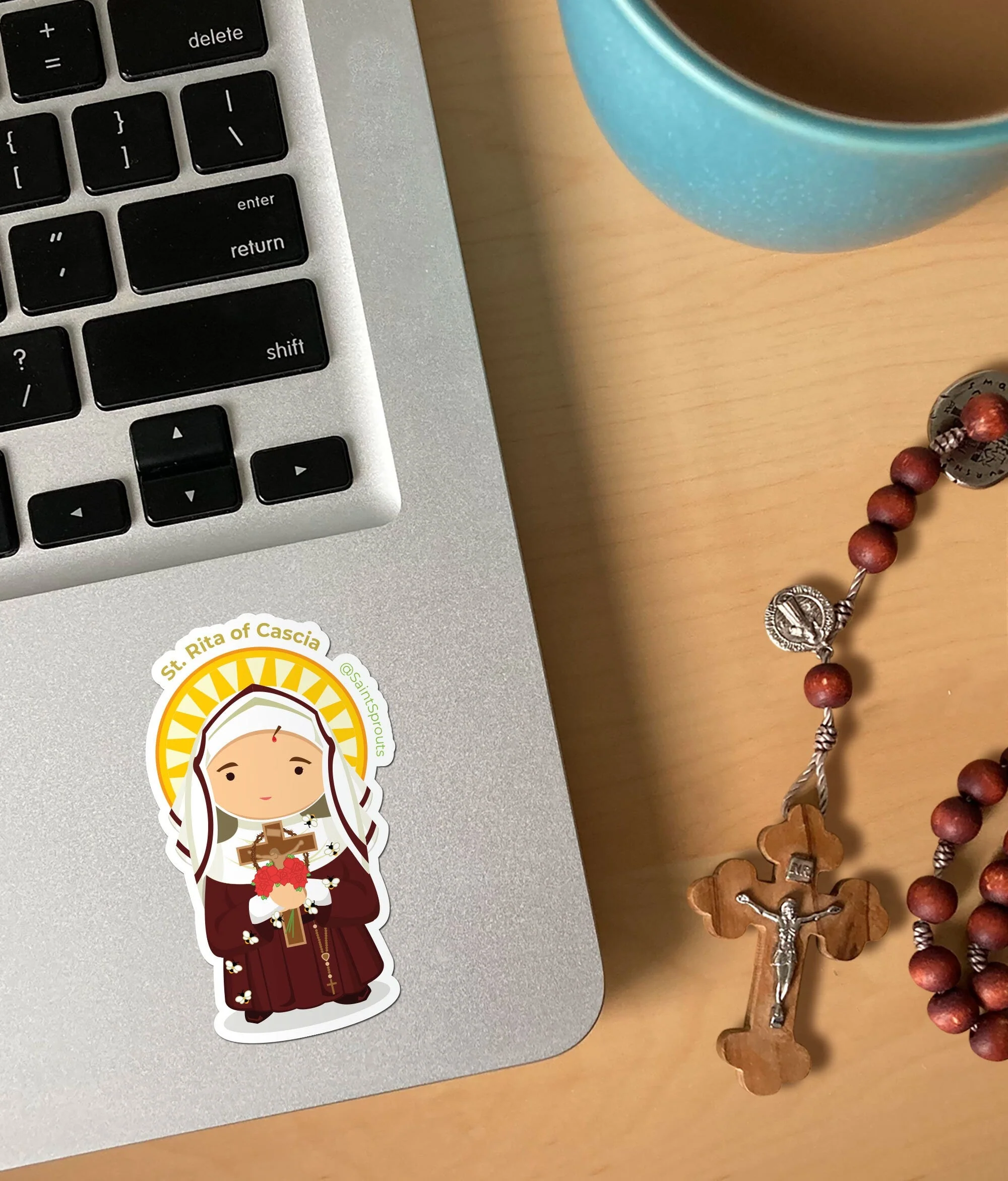 St. Rita of Cascia Sticker - Image 2