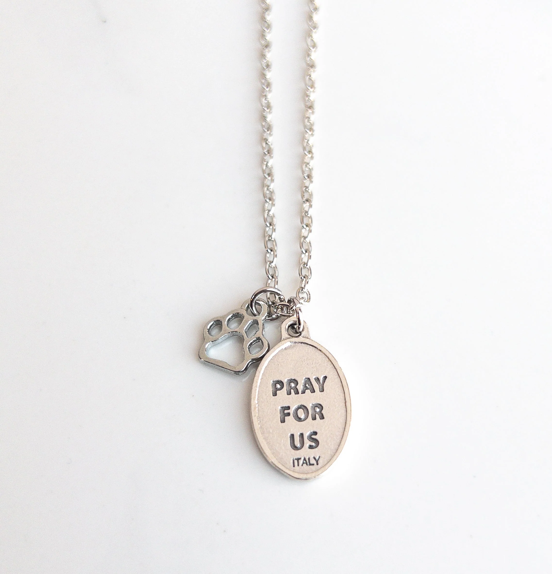 St Rocco Patron Saint of Dogs Necklace - Image 2