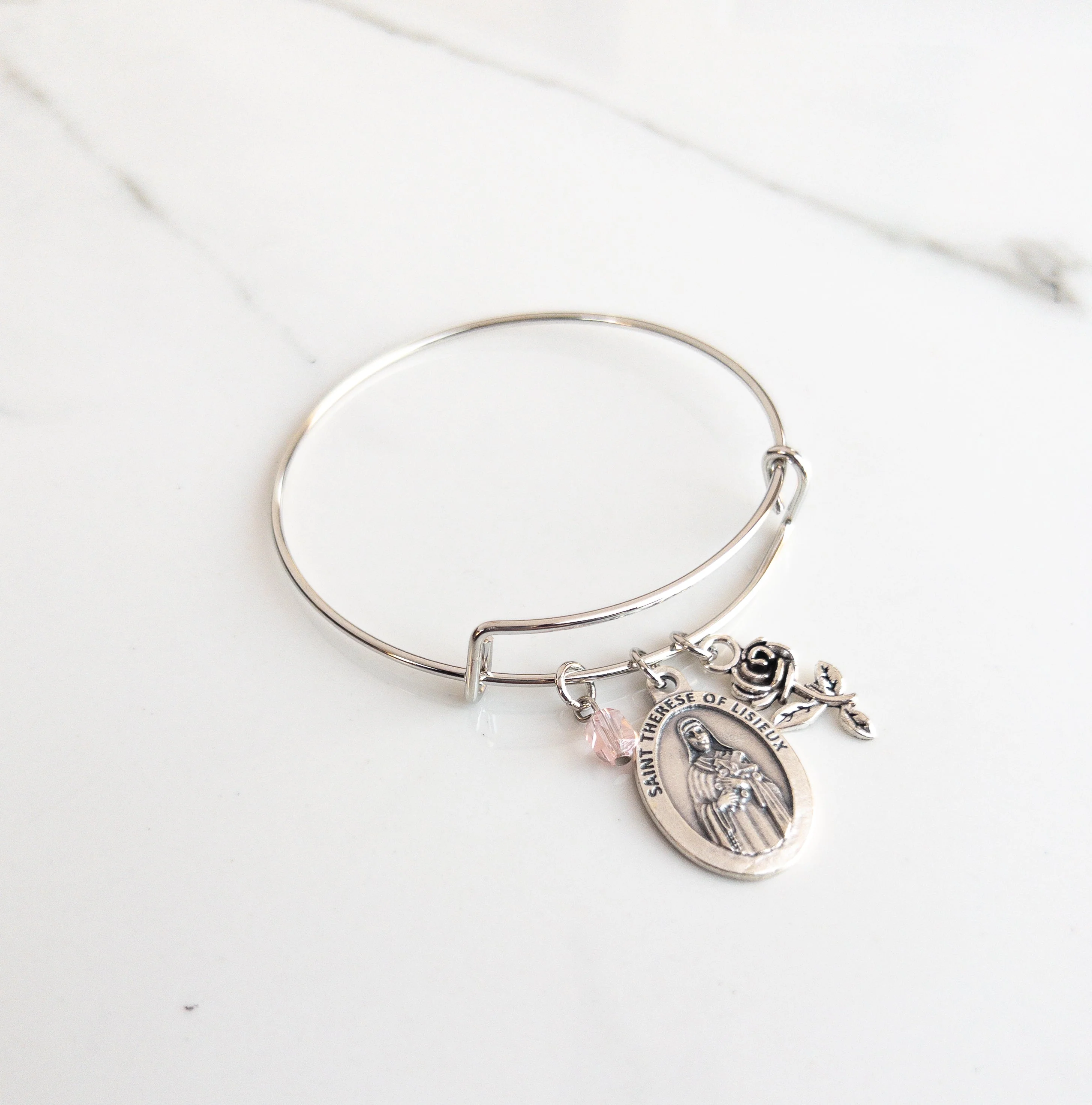 St Therese of Lisieux Confirmation Bracelet - Image 2