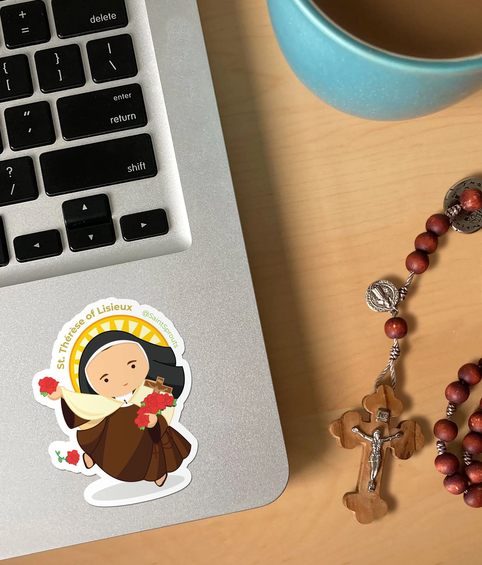 St. Therese of Lisieux Sticker / Little Flower Sticker - Image 2