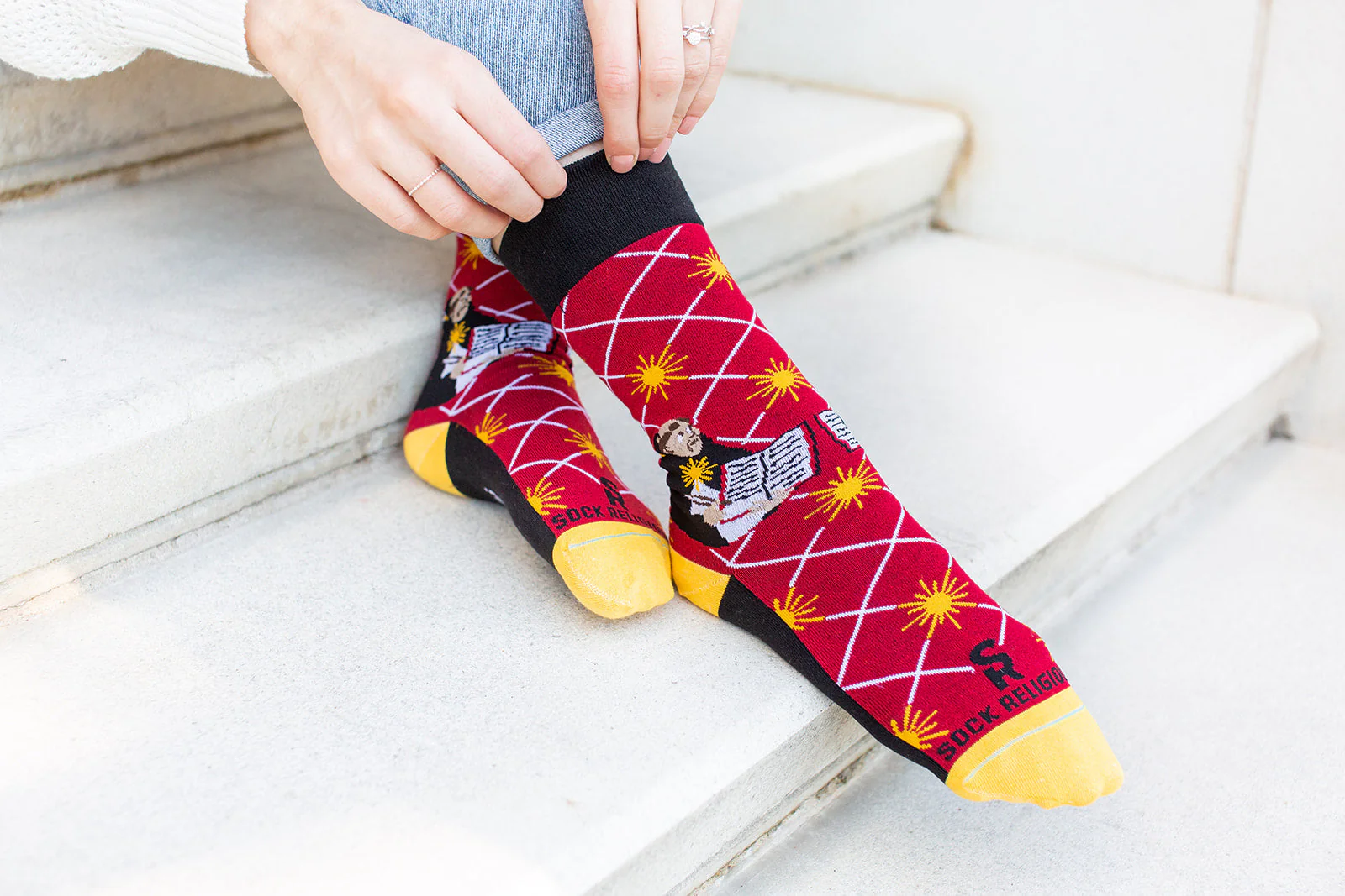 St. Thomas Aquinas Adult Socks - Image 5