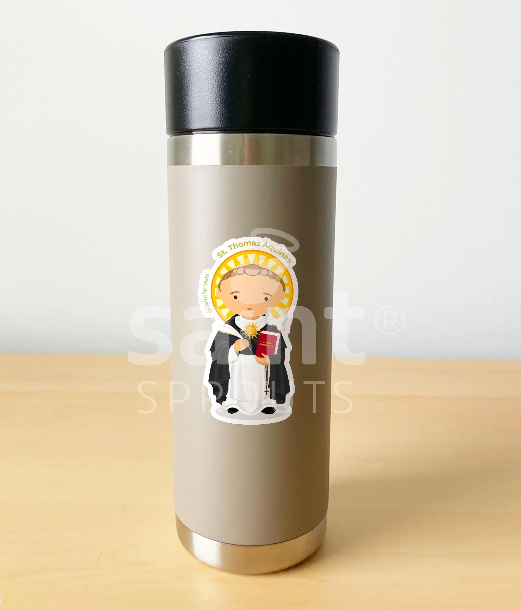St. Thomas Aquinas Sticker - Image 3