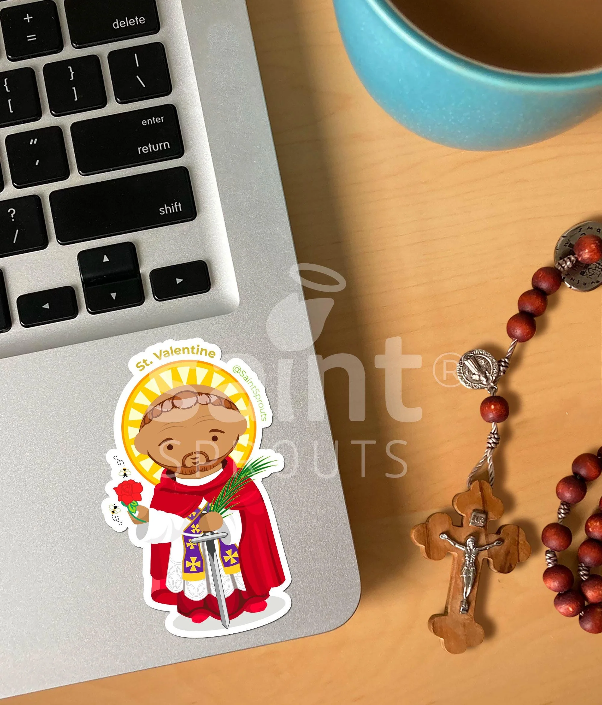 St. Valentine Sticker - Image 2