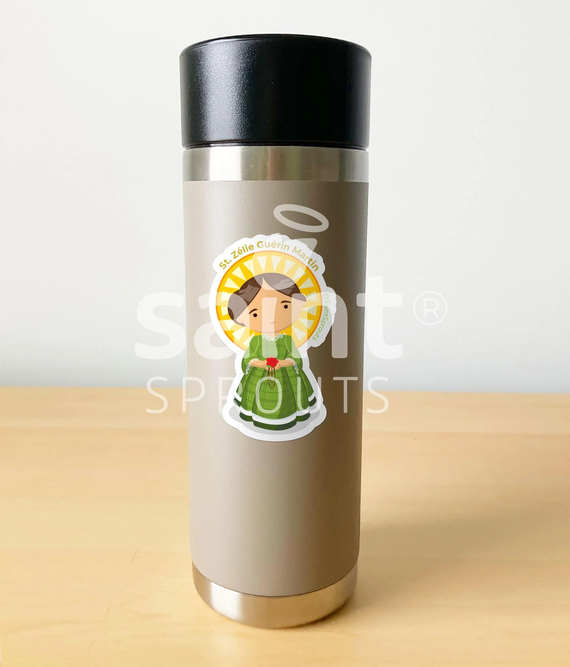 St. Zélie Martin Catholic Sticker – Holy Wife, Mother, and Lace Maker - Image 3