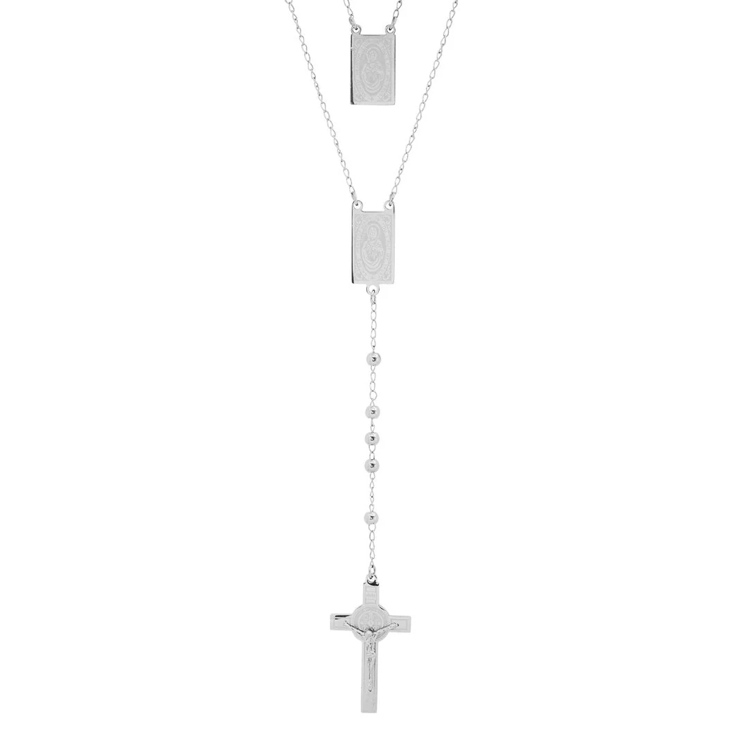 Stainless Steel Scapular Rosary - Image 2