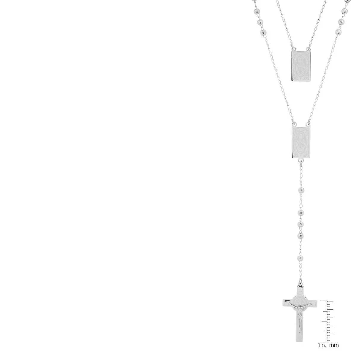 Stainless Steel Scapular Rosary - Image 4