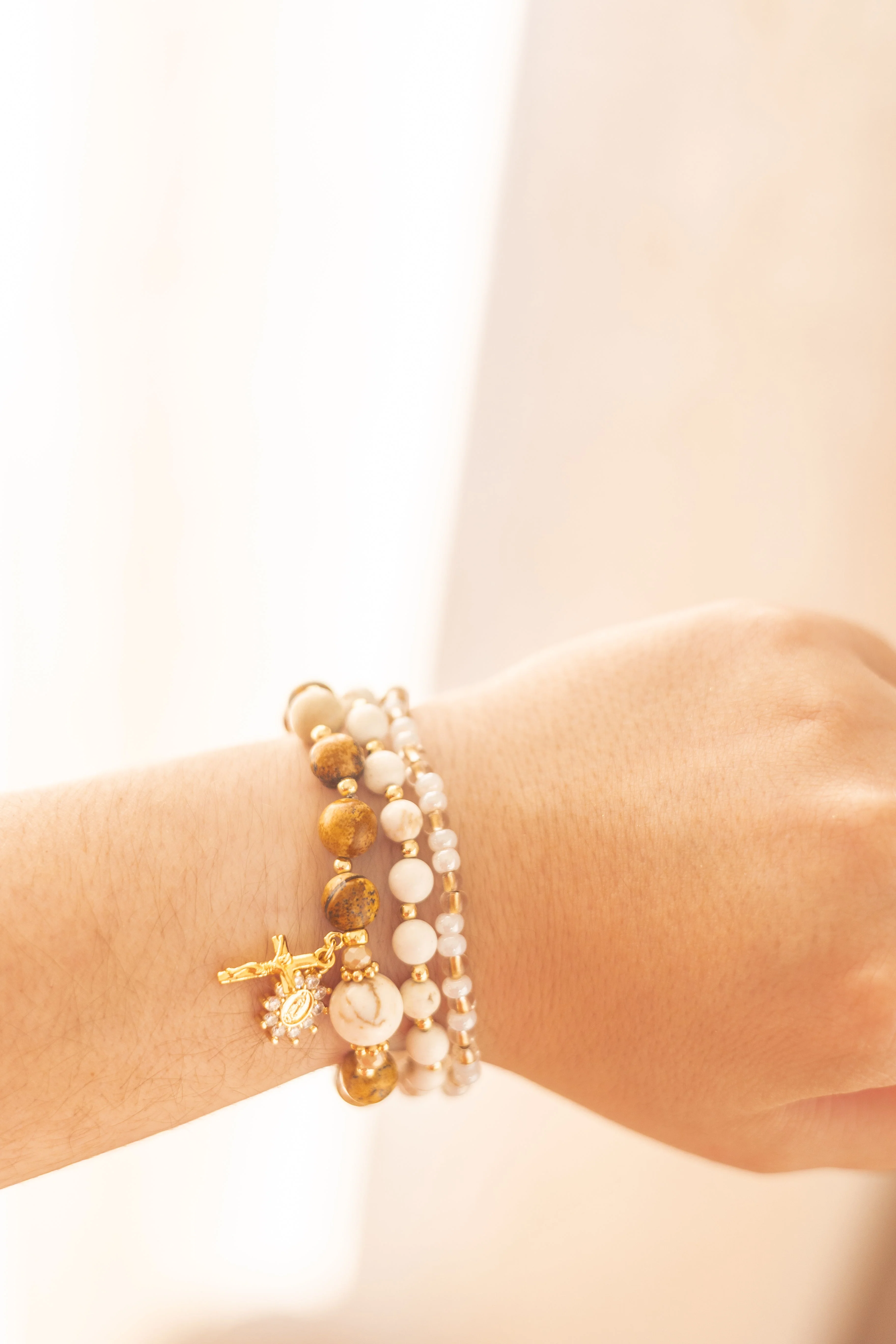 Stretch Stack Bracelet - Morse Code - AMDG - Image 2