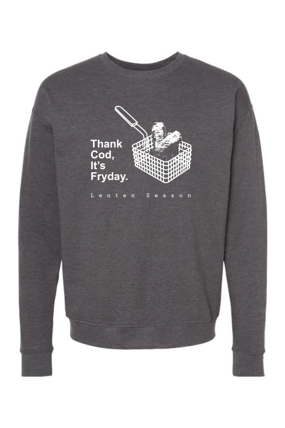 TCIF - Thank Cod, Its Fryday Fish Fry Crewneck Sweatshirt - Image 3