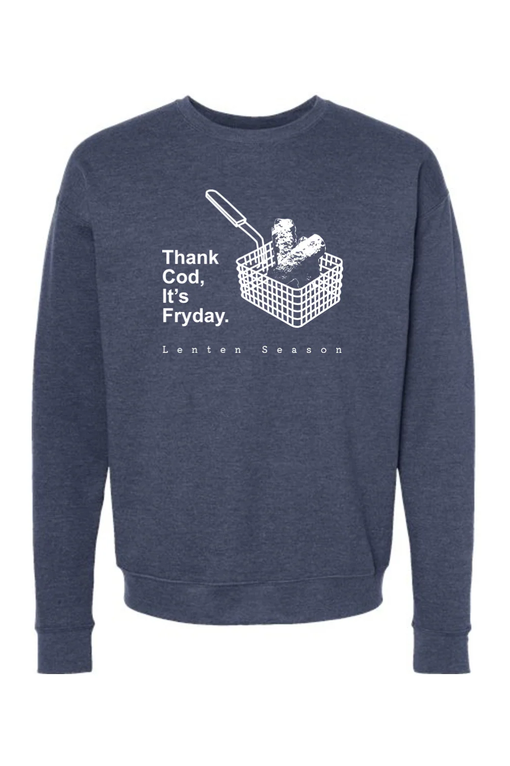 TCIF - Thank Cod, Its Fryday Fish Fry Crewneck Sweatshirt - Image 4