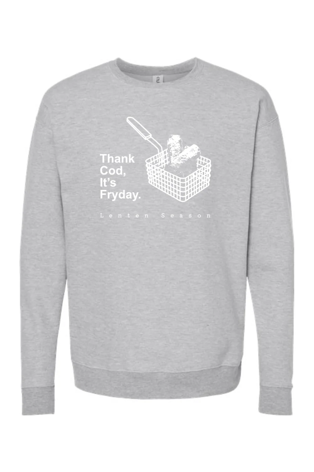 TCIF - Thank Cod, Its Fryday Fish Fry Crewneck Sweatshirt - Image 5