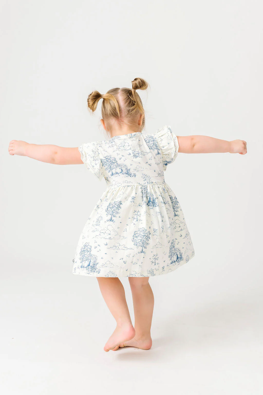 The Empty Tomb Short Sleeve Twirl Dress Bodysuit Cotton - Image 6