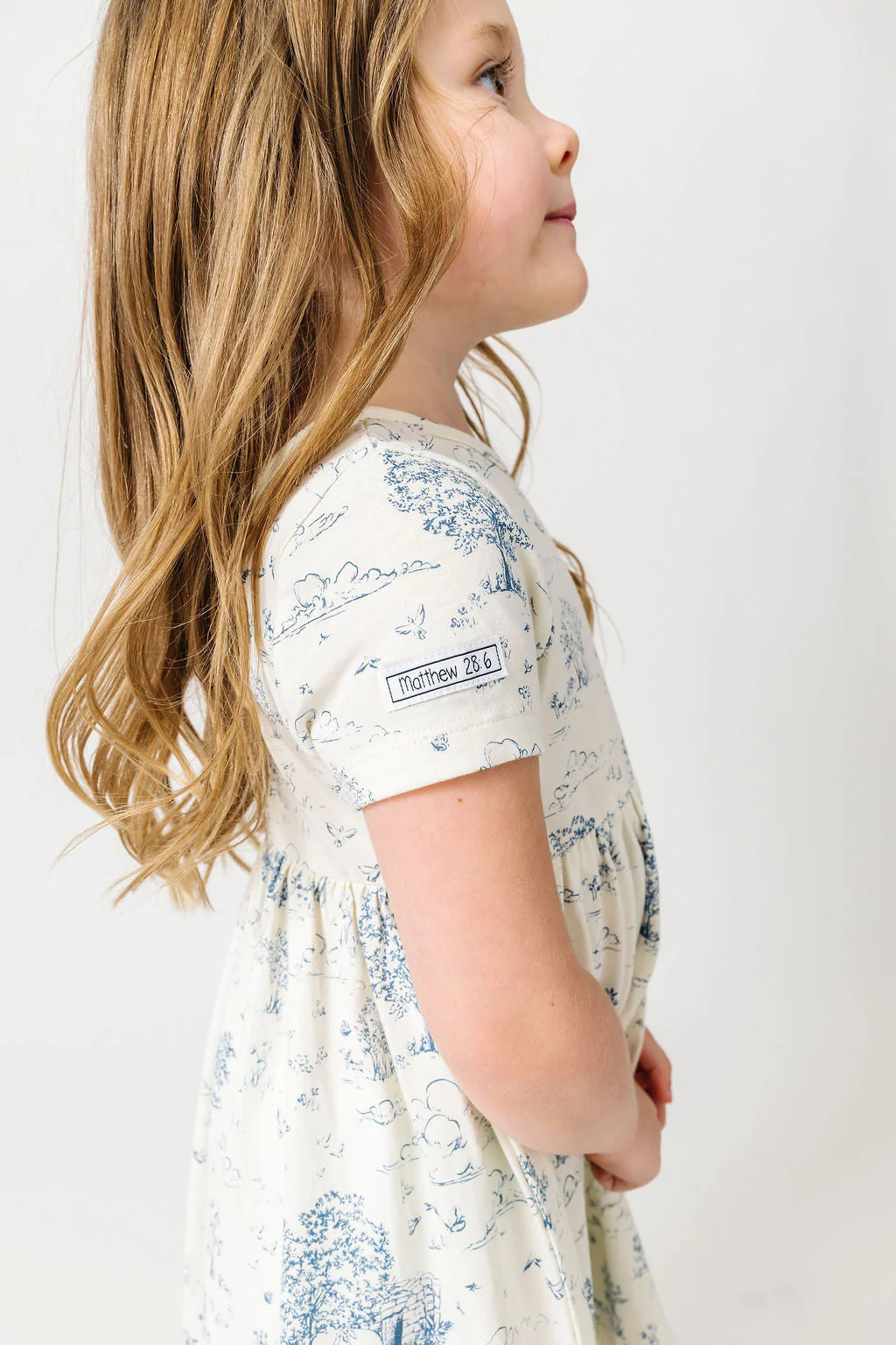 The Empty Tomb Short Sleeve Twirl Dress Cotton - Image 2