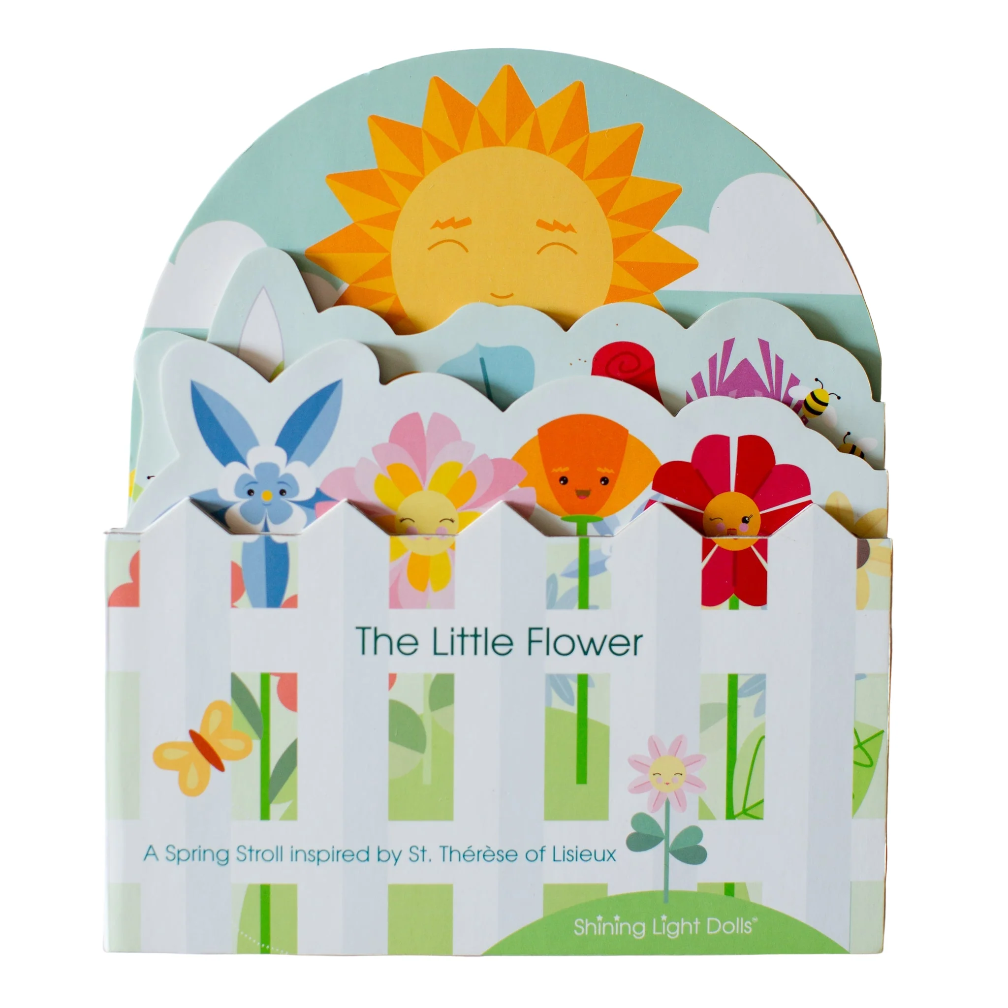 The Little Flower - A Spring Stroll inspired by St. Therese of Lisieux shaped book