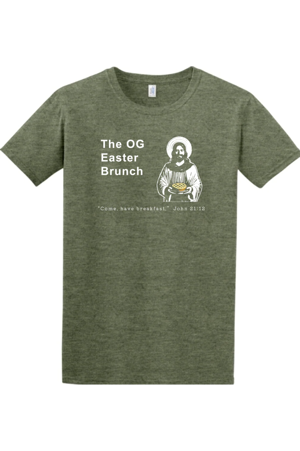 The OG Easter Brunch - John 21:12 Adult T-Shirt - Image 3