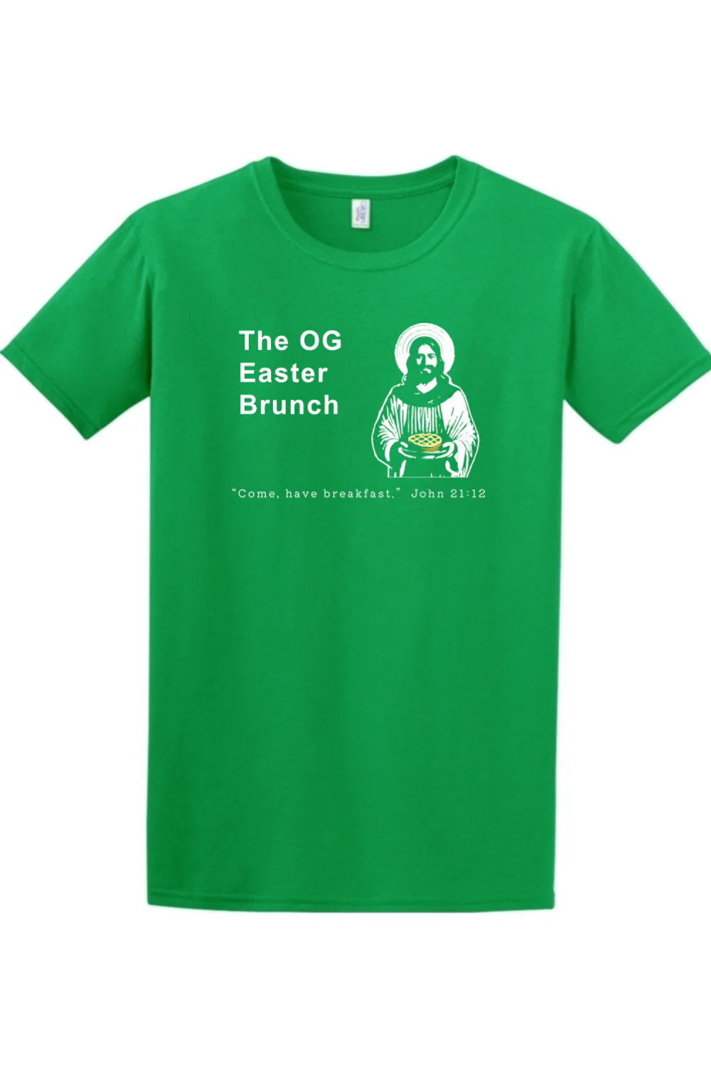 The OG Easter Brunch - John 21:12 Adult T-Shirt - Image 4
