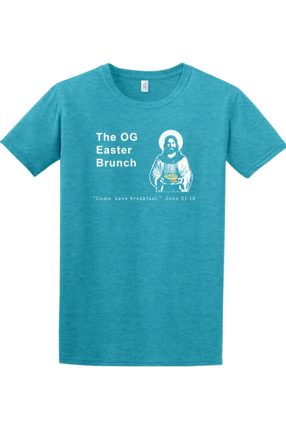 The OG Easter Brunch - John 21:12 Adult T-Shirt - Image 8