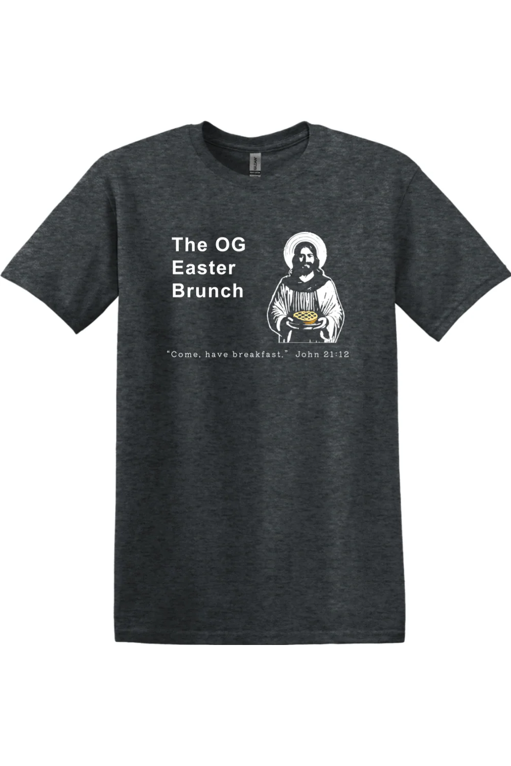 The OG Easter Brunch - John 21:12 Adult T-Shirt - Image 9