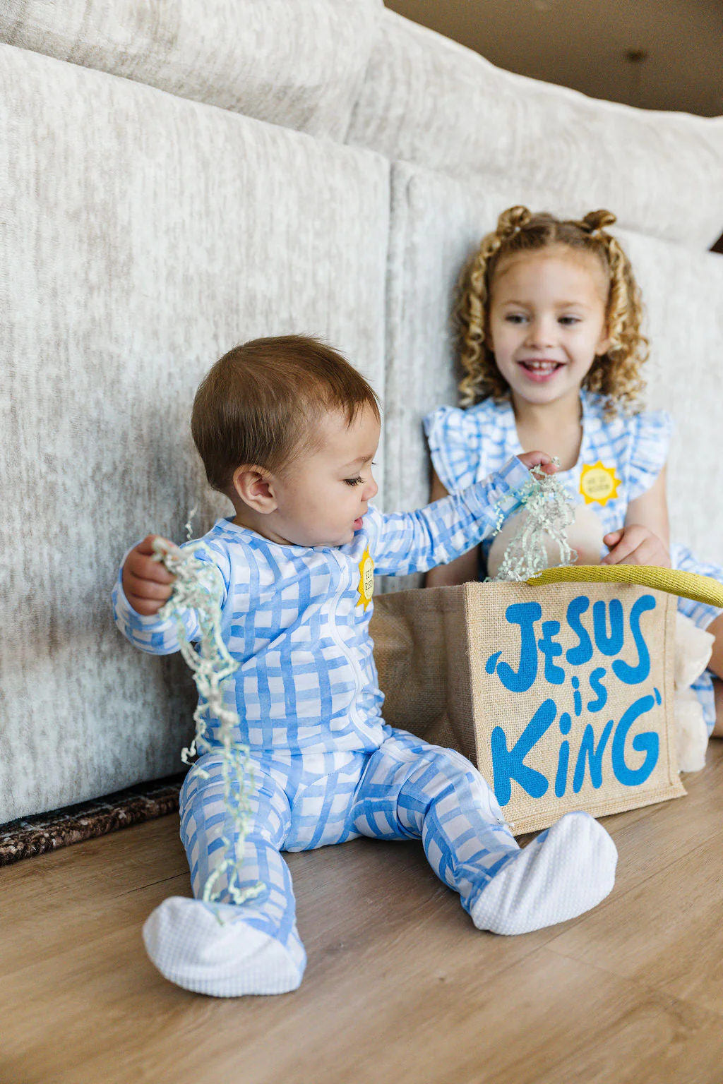 The Risen Son PJ Footed Onesie Bamboo - Image 4
