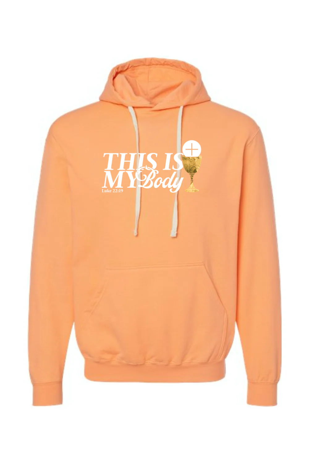 This is My Body, Chalice - Luke 22:19 Hoodie Sweatshirt - Image 2