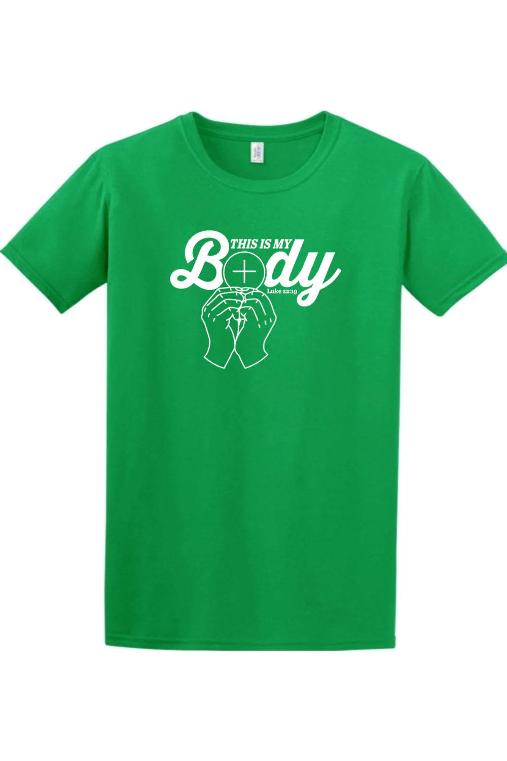 This is My Body - Consecration Luke 22:19 Adult T-Shirt - Image 3