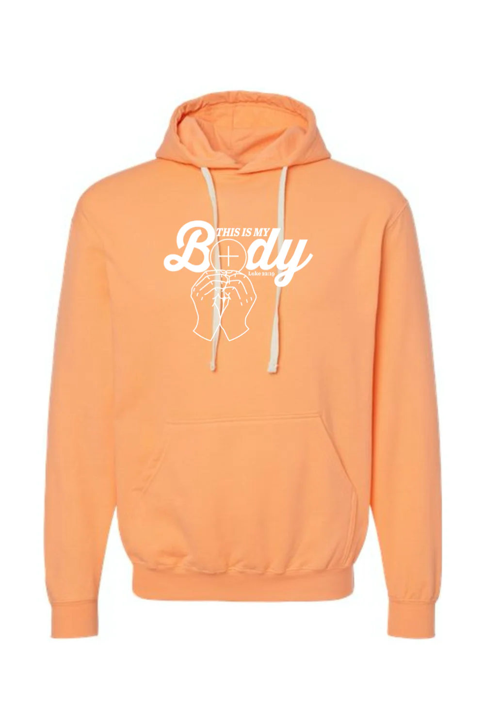 This is My Body, Consecration - Luke 22:19 Hoodie Sweatshirt - Image 2