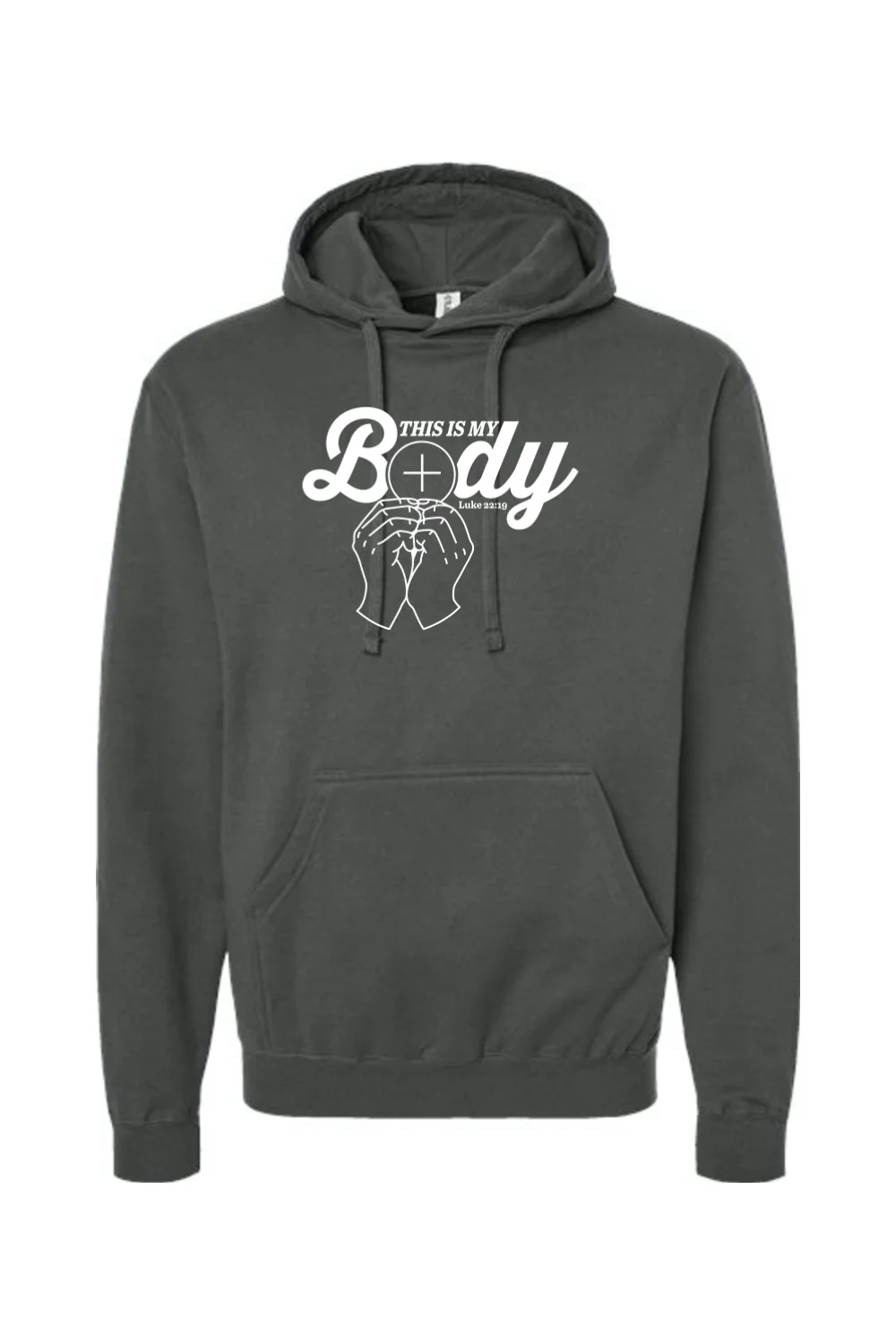 This is My Body, Consecration - Luke 22:19 Hoodie Sweatshirt - Image 3