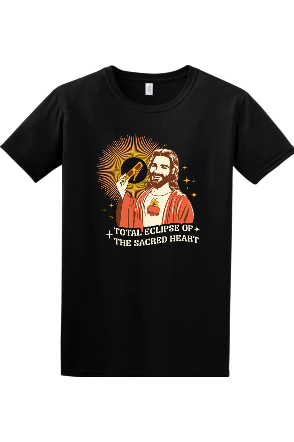 Total Eclipse of the Sacred Heart Adult T-Shirt - Image 8