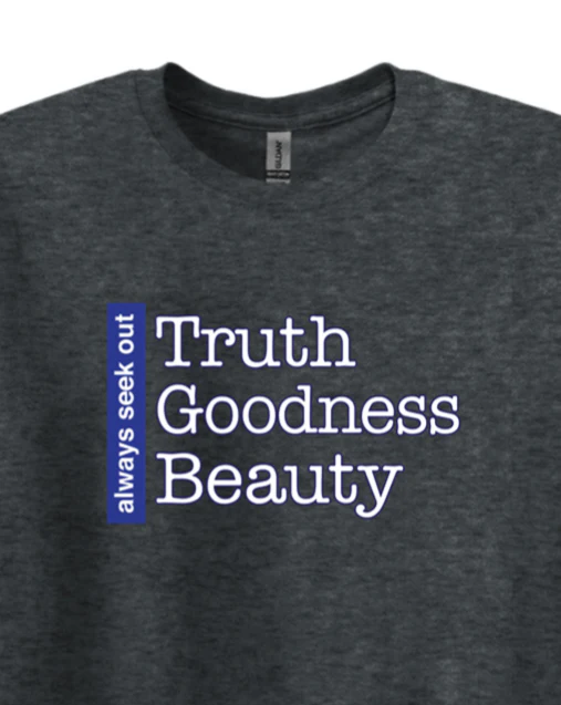 Truth Goodness Beauty - Transcendentals Adult T-Shirt - Image 10