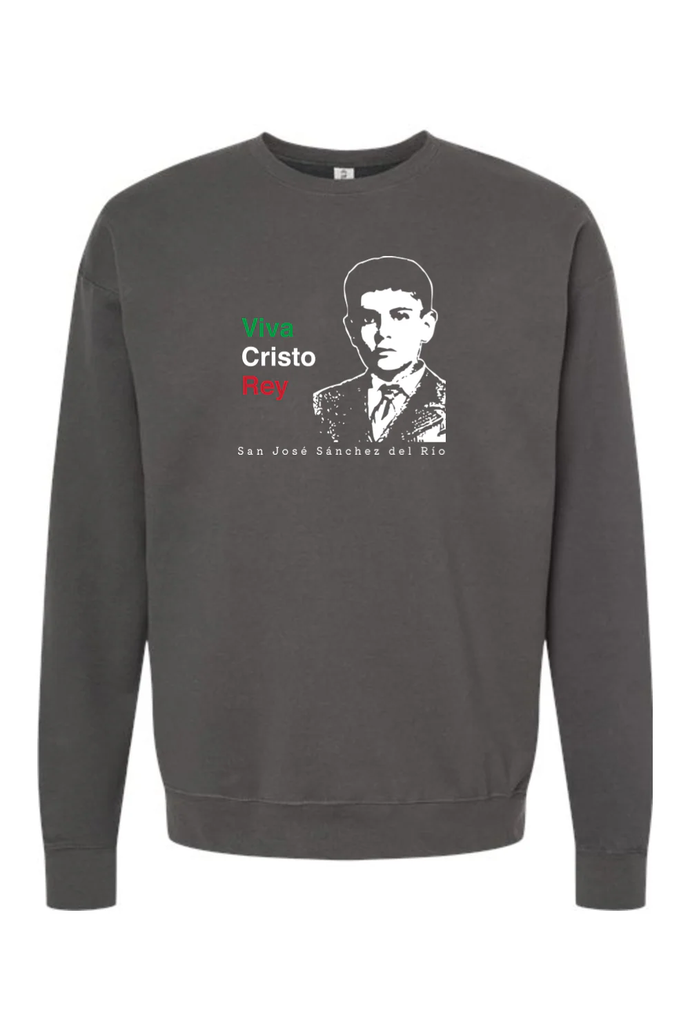 Viva Cristo Rey - St. Jose Sanchez del Rio Crewneck Sweatshirt - Image 2