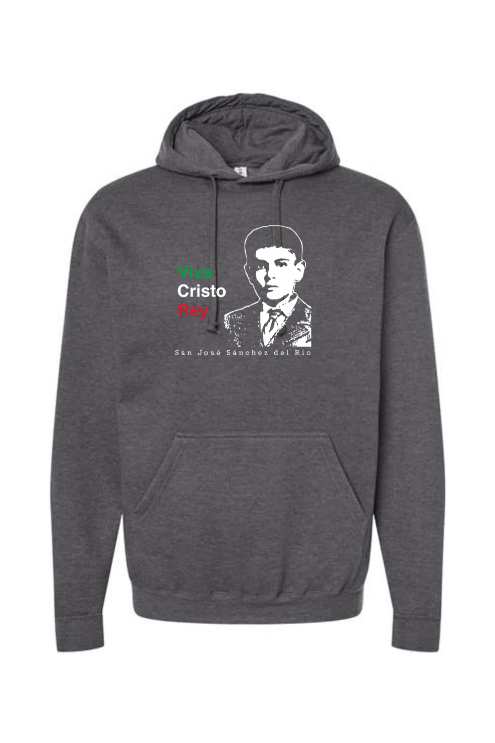 Viva Cristo Rey - St. Jose Sanchez del Rio Hoodie Sweatshirt - Image 4