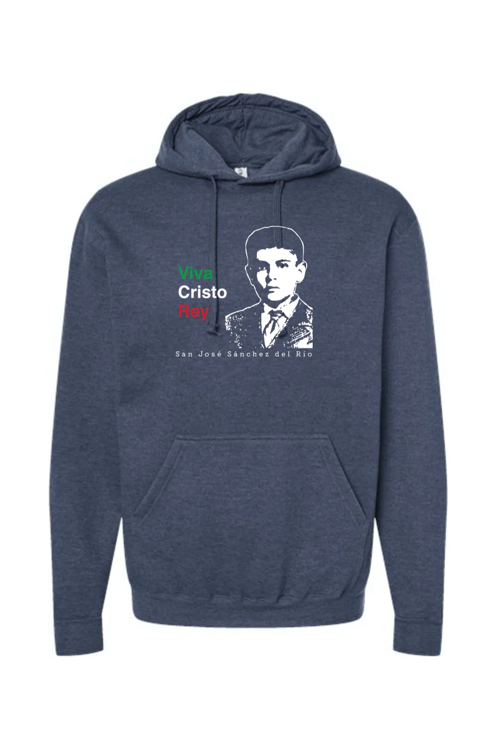 Viva Cristo Rey - St. Jose Sanchez del Rio Hoodie Sweatshirt - Image 5